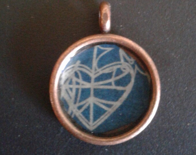 Copper heart pendant