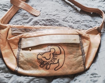 Lion King play,leather fanny pack.