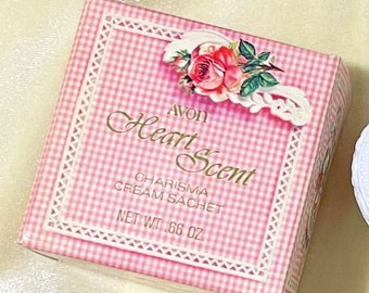 Heart Scent Charisma Milk Glass Valentine's Cream Sachet In Box by Avon (#0)