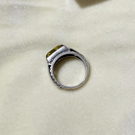 x Sterling Silver Post Modern Squiggle Peridot Gr… - image 3