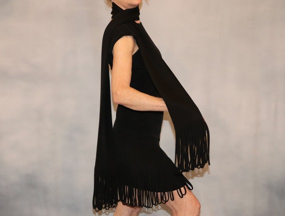 1960's Little Black Dress and Matching Scarve - image 2