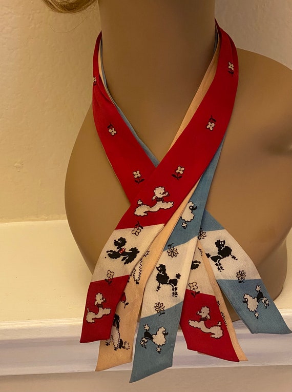 Ladies 1950's Poodle Tie