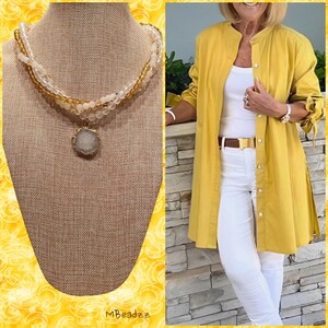 Stalactite Pendant Bead Necklace