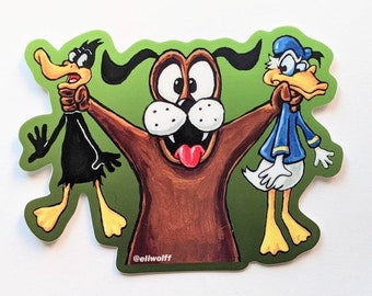 Duck Hunt Dog - vinyl sticker