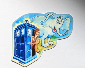 Horton Hears a Dr. Who - vinyl sticker