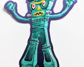 Franken-Gumby - vinyl sticker