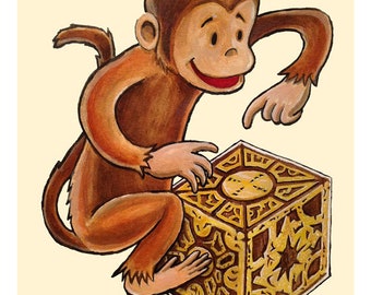 Monkey Puzzle Box - art print