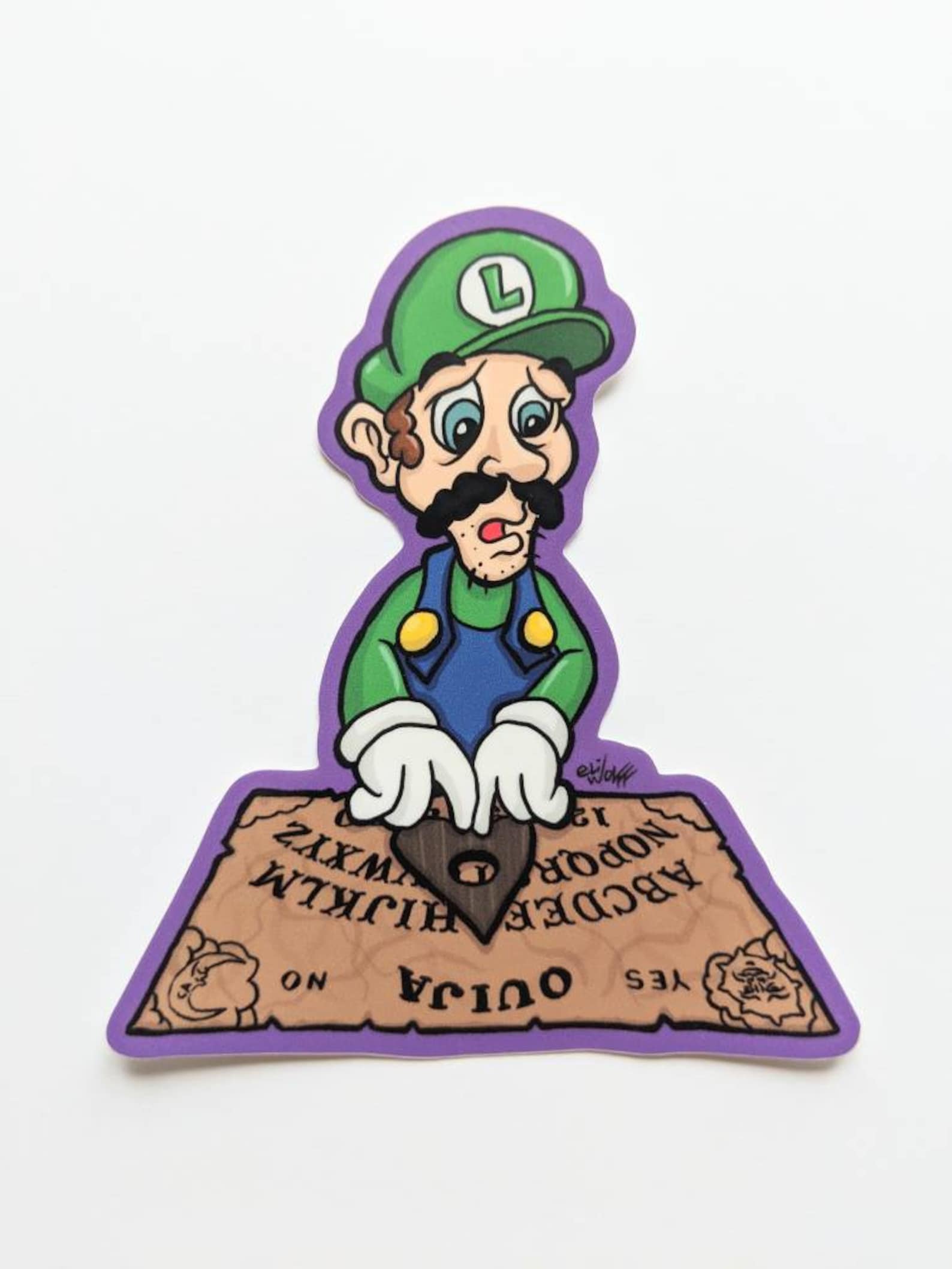 Luigi Board Vinyl Sticker Etsy