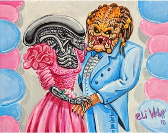 Alien Predator Prom - art print