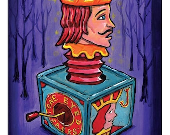 One Eyed Jack in the Box - art print