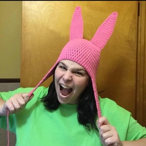 Bob's Burgers Louise Belcher Inspired Crochet Hat Pattern 