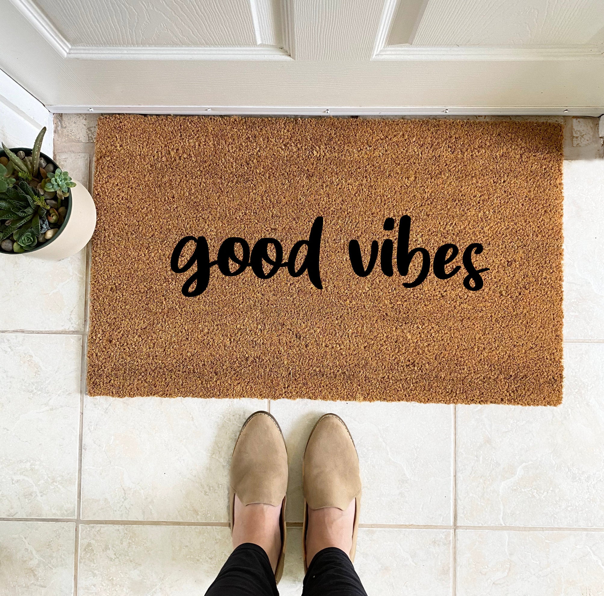 Good Vibes Doormat Good Vibes Mat Good Vibes Home Decor Good Vibes
