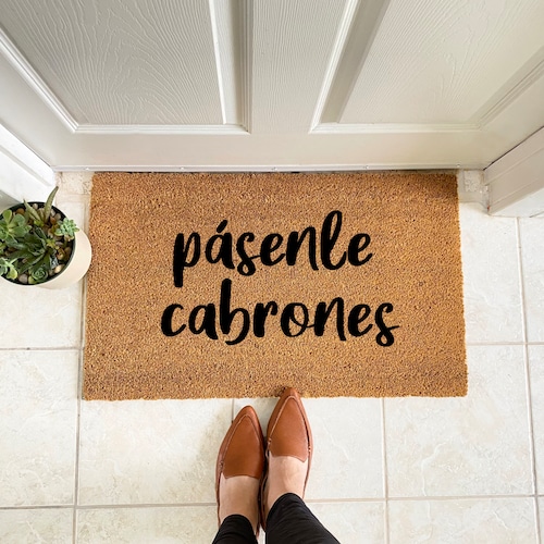 Pasenle Cabrones Doormat Doormat in Spanish Funny Doormat in Etsy