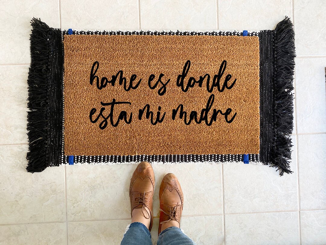 Casa es donde esta mi madre doormat / doormat en español / Etsy España