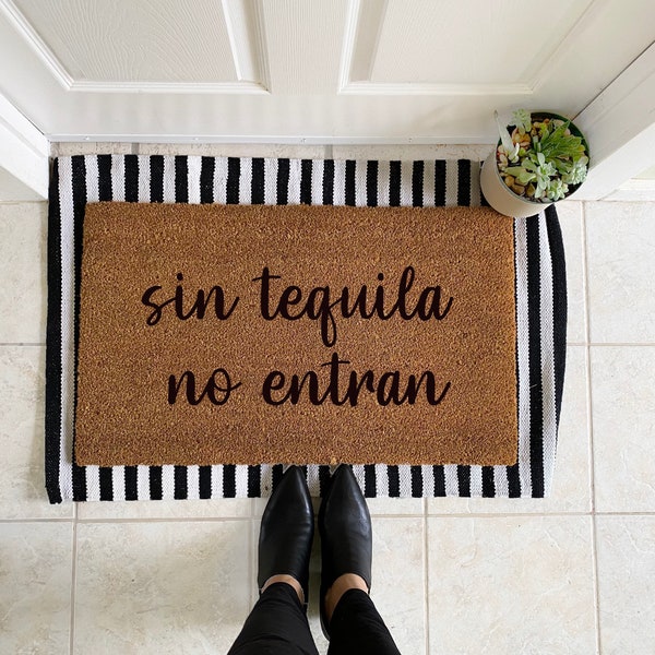 Custom Doormat Spanish Etsy