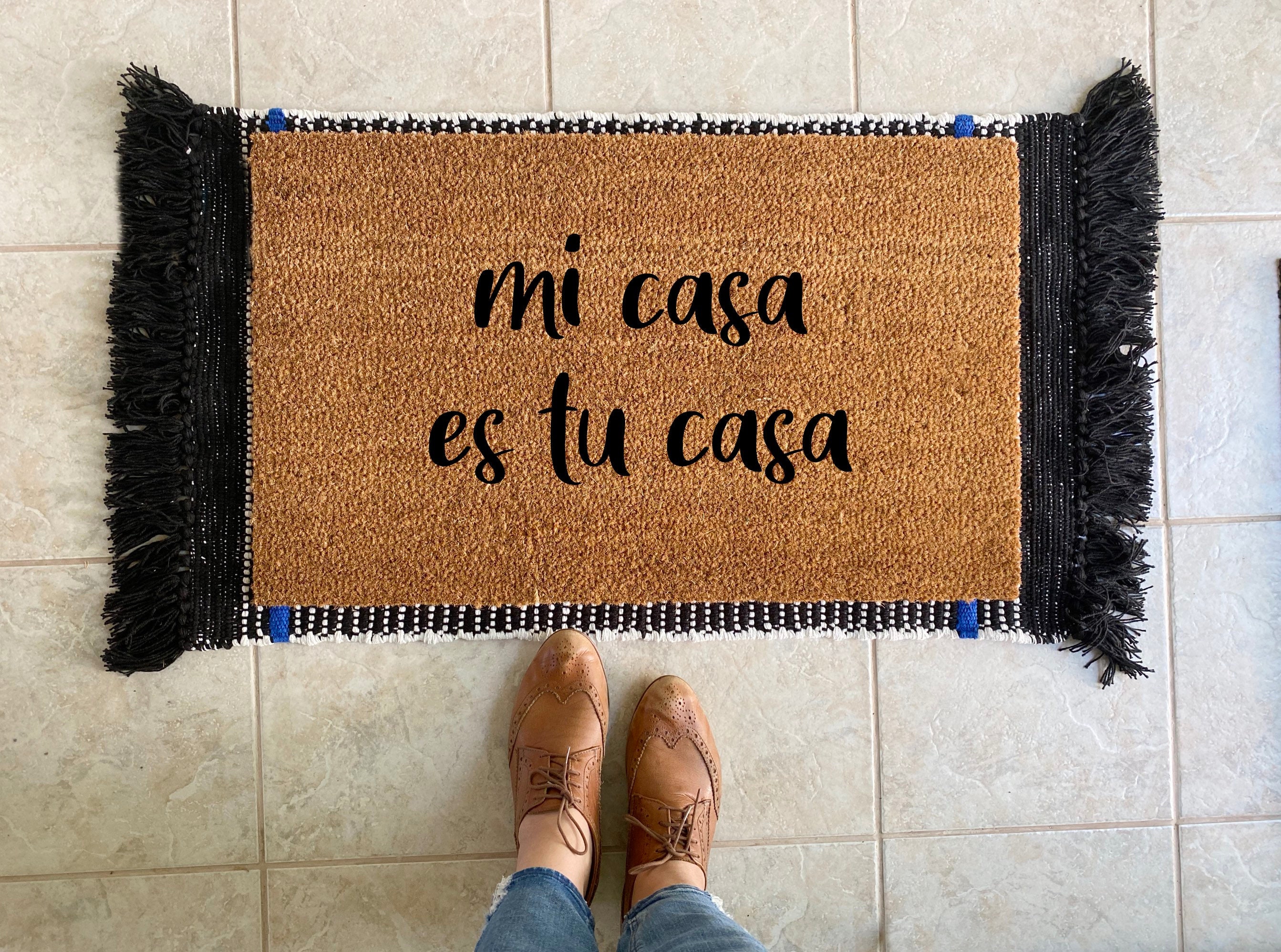 Trajiste Chisme Tapete, Spanish Welcome Door Mat, Funny Spanish