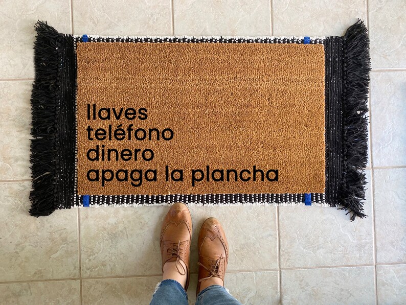 Fun Reminder Doormat Mexican Doormat Doormat in Spanish Etsy