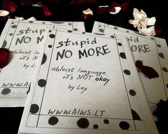 Stupid no more : zine about ableist language