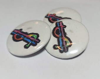 LGBTQIA+ support Rainbow Capitalism  - pin badge button