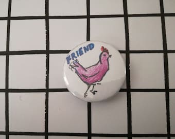 Friend - pin badge button