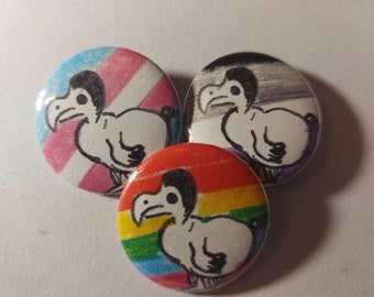 LGBTQIA+ dodo - pulsante badge pin