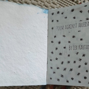 Zine: Poem Against Ableism