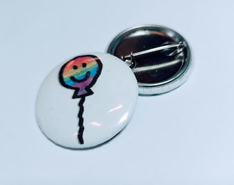 LGBTQIA+ balloon - pin badge button