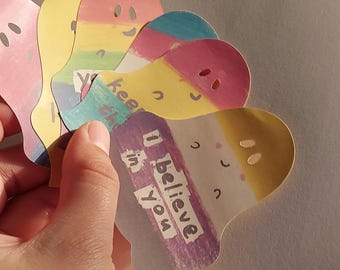 Motivational LGBTQIA+ ghost stickers