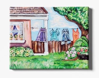 Wash Day  | Canvas Gallery Wraps | Various Sizes