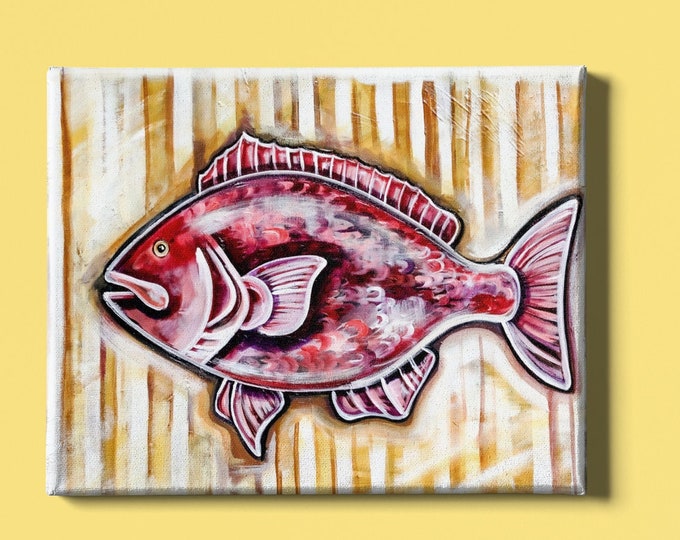 Seersucker Snapper | Canvas Gallery Wraps | Various Sizes