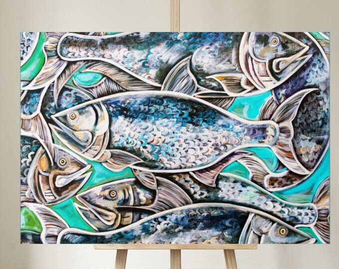 Tarpon's Tale | Canvas Gallery Wraps  | Nautical Wall Art Deco| Various Sizes