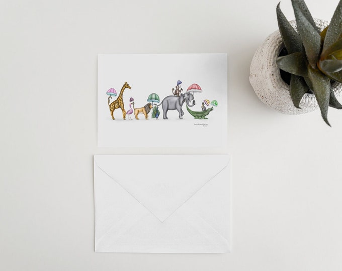 They All Asked For You Watercolor Version | Greeting Cards (5 Pack)