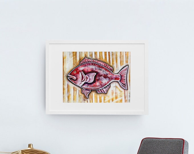 Seersucker Snapper | Premium Matte Horizontal Print | Various Sizes