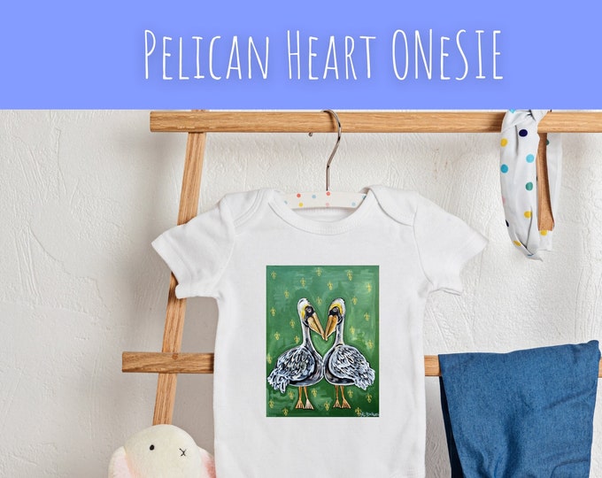 Pelican Heart | Onesie® Baby Bodysuit