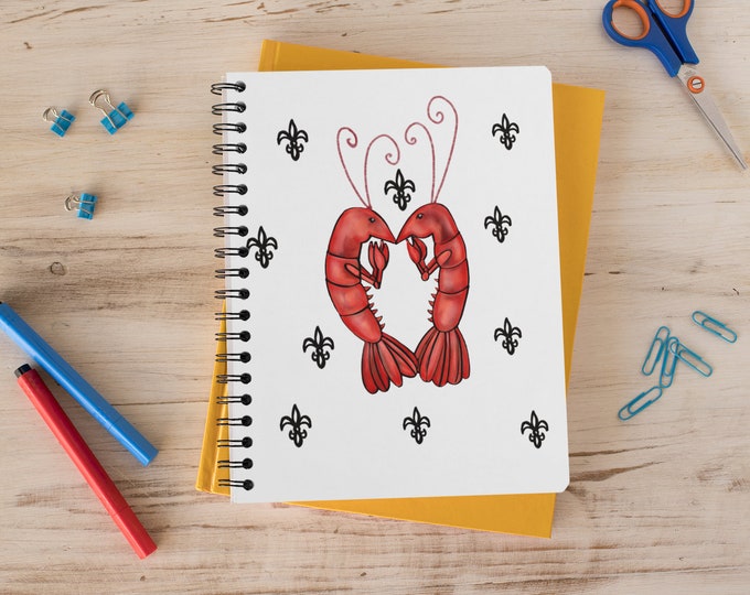 Crawfish Heart | Spiral Notebook - Ruled Line