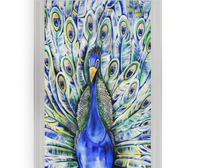 Portrait of A Peacock | Acrylic Serving Tray