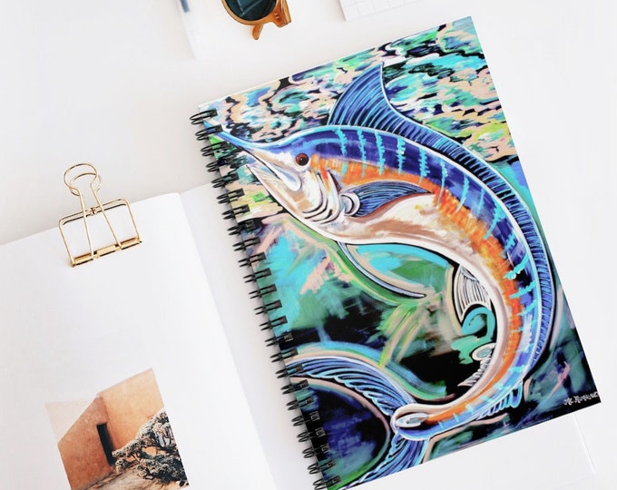 Blue Marlin | Spiral Notebook - Ruled Line