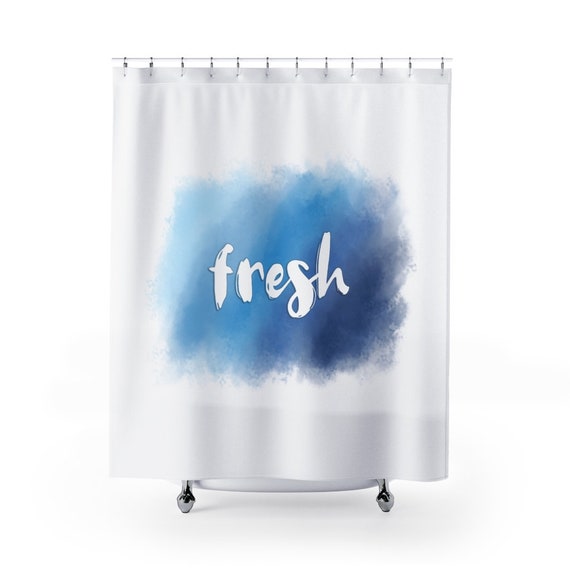 Fresh | Shower Curtains | Watercolor Design | Bathroom Home Decor