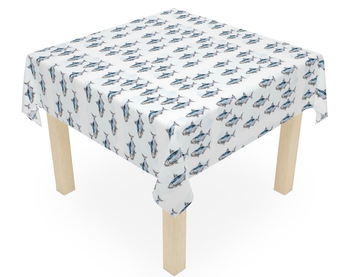 Tarpon/Fish | Table Cloth | Nautical Theme | One Size/ 55" by 55"