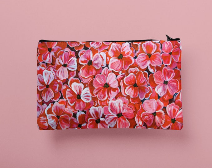 Poppies | Accessory Pouch w T-bottom  | Durable Make-up, Jewelry, Pencil, Cosmetic, Travel Bag | Various Sizes