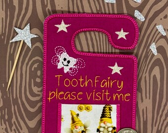 Tooth fairy door hanger