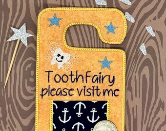 Tooth fairy door hanger