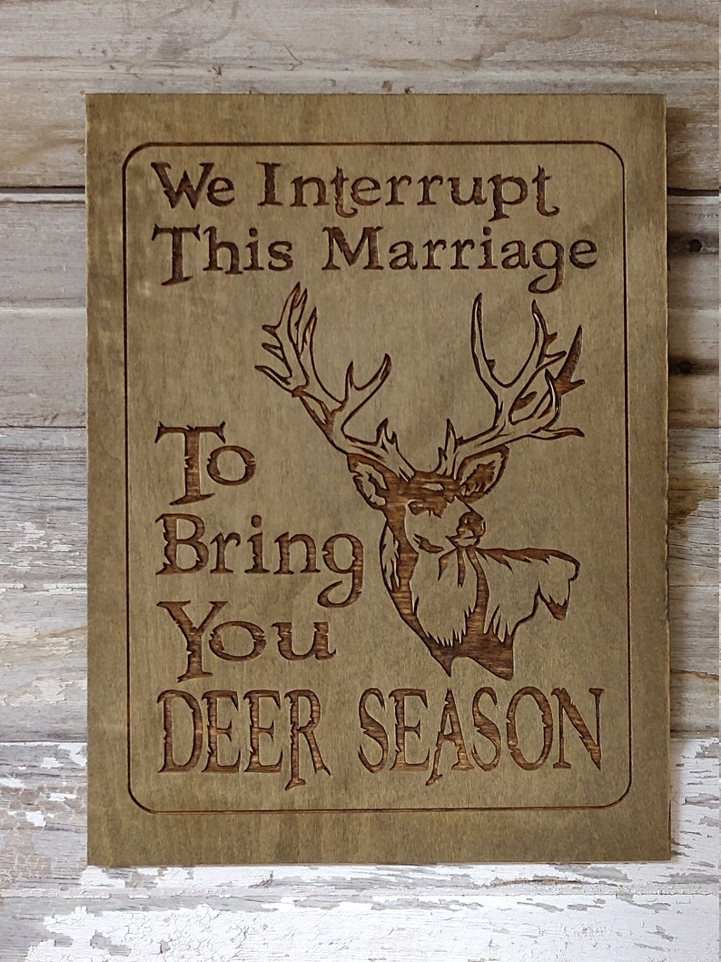 Rustic Wood Carved Deer Hunting Season Sign Great for the - Etsy