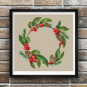 Christmas Wreath Cross Stitch