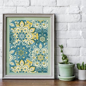 Mandala Pattern Panel Cross Stitch