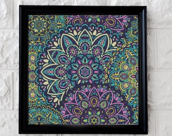 Velvet Mandala Cross Stitch Pattern - Instant PDF Download