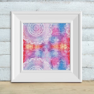 Watermark Mandala Cross Stitch Pattern - Instant PDF download