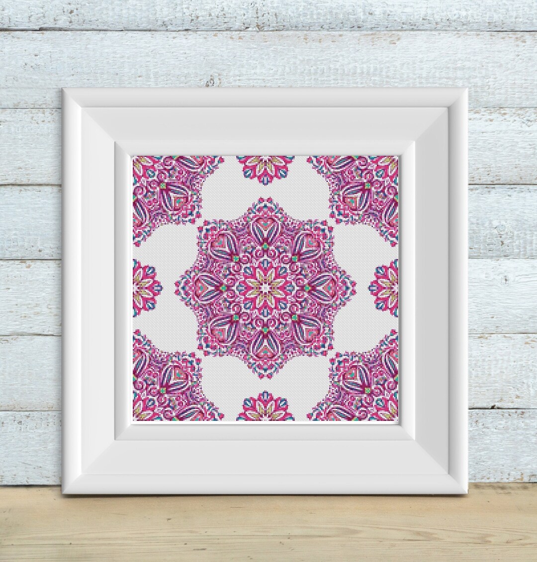 Jewel Mandala Cross Stitch Pattern - Instant PDF Download - Etsy