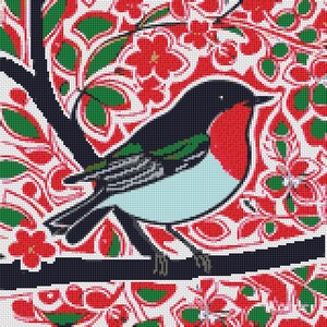 Funky Robin Cross Stitch Pattern - PDF Download - Etsy