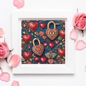 DIY Counted Cross Stitch Love Cloud Small Pattern - PDF